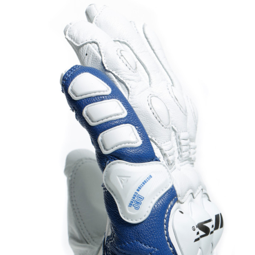 Перчатки кожаные Dainese 4-STROKE 2 White/Light-Blue фото 4