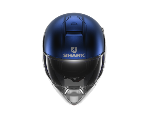 Шлем Shark EVOJET DUAL BLANK Mat Silver/Blue/Silver фото 3