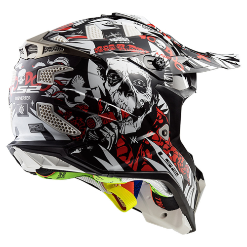 Шлем LS2 MX470 Subverter Voodoo Черно-Бело-Красный фото 2