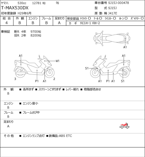 Скутер YAMAHA TMAX 2017, Черный фото 6