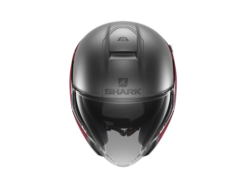 Шлем SHARK CITYCRUISER DUAL BLANK MAT Red/Antracite/Red фото 3