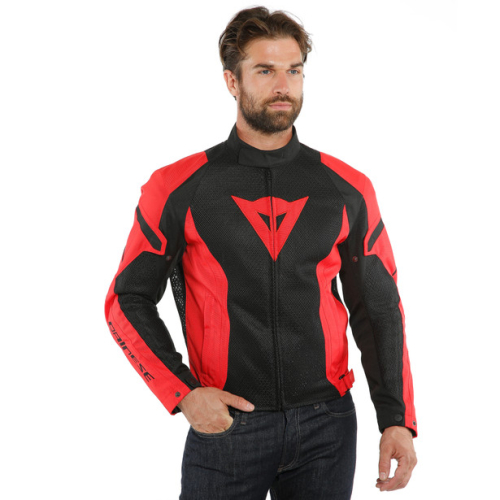 Куртка текстильная Dainese AIR CRONO 2 TEX JACKET Black/Lava-Red/Lava-Red фото 4