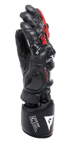 Перчатки кожаные Dainese DRUID 4 LEATHER GLOVES Black/Lava-Red/White фото 5