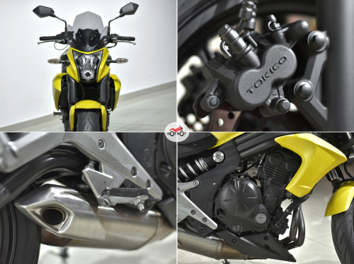 Мотоцикл KAWASAKI ER-6N 2013, желтый фото 10