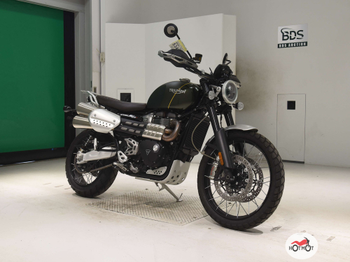 Мотоцикл TRIUMPH Scrambler 2019, Зеленый фото 3