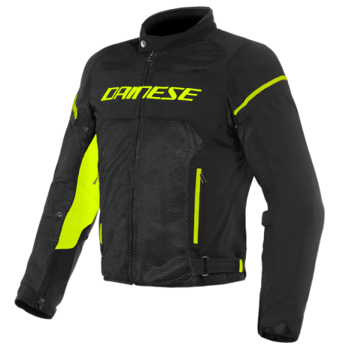 Куртка текстильная Dainese AIR FRAME D1 TEX JACKET Black/Black/Yellow-Fluo