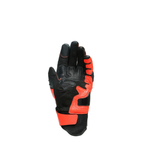 Перчатки кожаные Dainese CARBON 3 SHORT Black/Fluo-Red фото 10