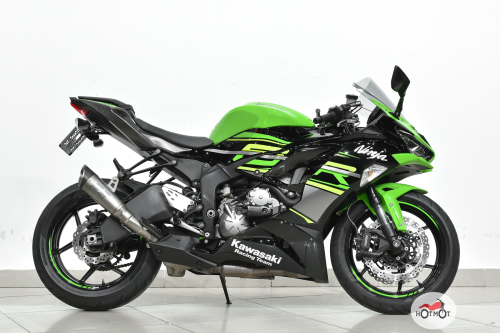 Мотоцикл KAWASAKI ZX-6R 2019, зеленый, черный фото 3