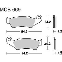 Тoрмозные колодки MCB669SI