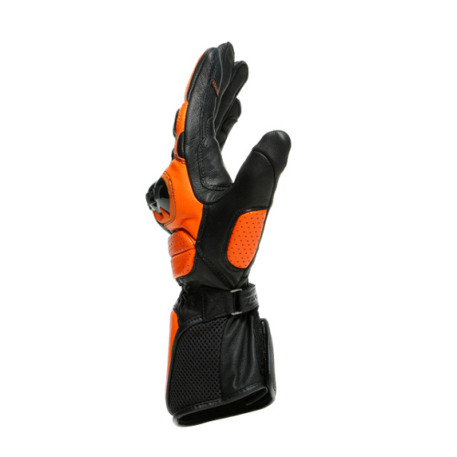 Перчатки кожаные Dainese IMPETO Black/Flame-Orange фото 2