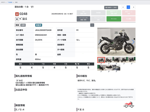 Мотоцикл KAWASAKI VERSYS 650 2018, Черный фото 11