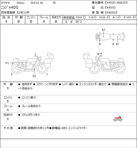 Мотоцикл KAWASAKI Ninja 400 2020, Черный фото 11