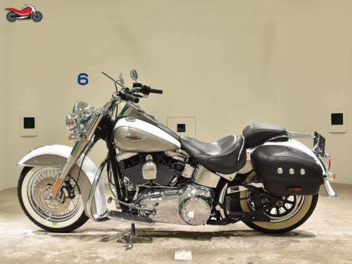 Мотоцикл Harley-Davidson Softail Deluxe 2009, БЕЛЫЙ фото 2