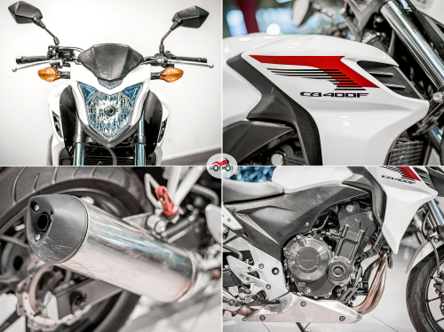 Мотоцикл HONDA CB 400F 2013, Белый фото 10