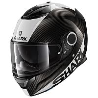 Шлем интеграл Shark SPARTAN CARBON 1.2 SKIN White/Black/Glossy Carbon