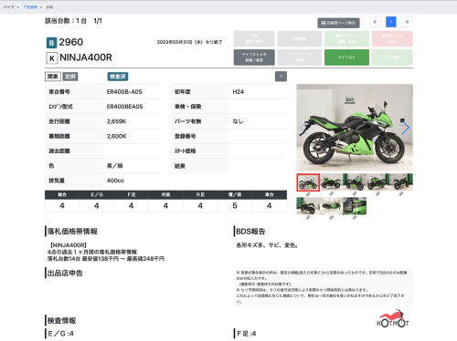 Мотоцикл KAWASAKI ER-4f (Ninja 400R) 2013, Зеленый фото 11