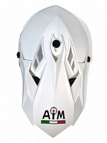 Шлем AiM RH855(Fiber Glass) White Glossy фото 2