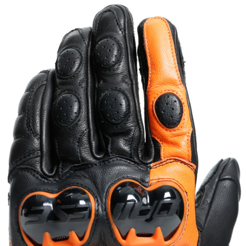 Перчатки кожаные Dainese IMPETO Black/Flame-Orange фото 5