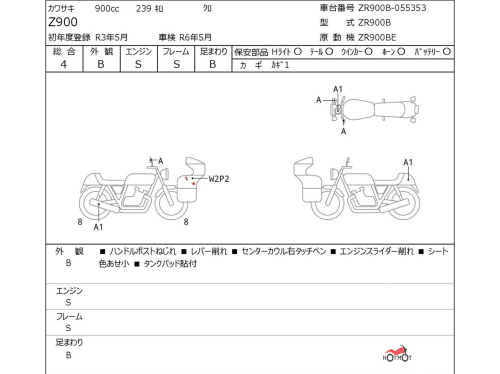 Мотоцикл KAWASAKI Z 900 2021, Черный фото 6