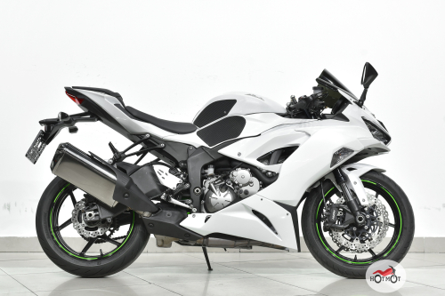 Мотоцикл KAWASAKI ZX-6 Ninja 2020, белый фото 3