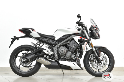 Мотоцикл TRIUMPH Street Triple 2020, БЕЛЫЙ фото 3