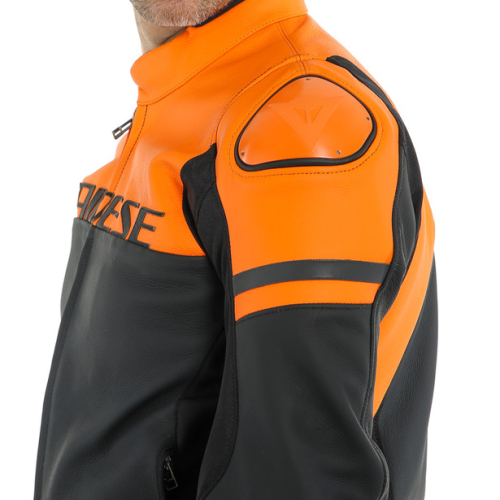Куртка кожаная Dainese AGILE Black-Matt/Orange/Charcoal-Gray фото 6