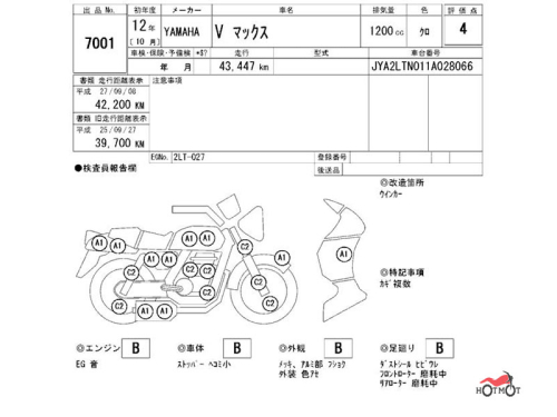 Мотоцикл YAMAHA V-MAX 2000, Черный фото 11
