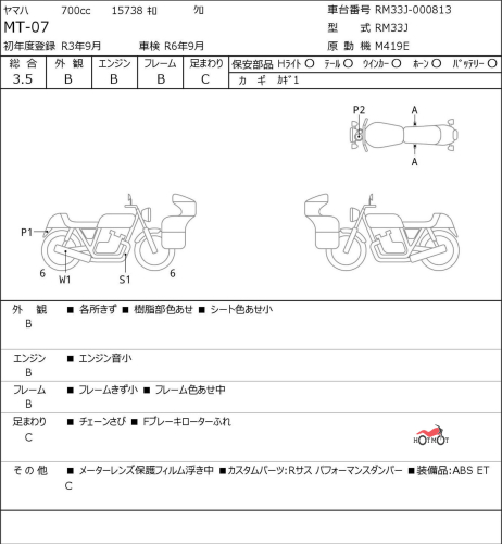 Мотоцикл YAMAHA MT-07 (FZ-07) 2021, черный фото 6