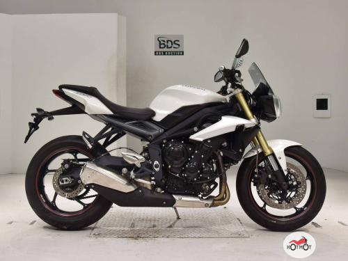 Мотоцикл TRIUMPH Street Triple 2016, белый фото 2