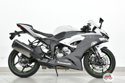 Мотоцикл KAWASAKI ZX-6 Ninja 2021, белый фото 3