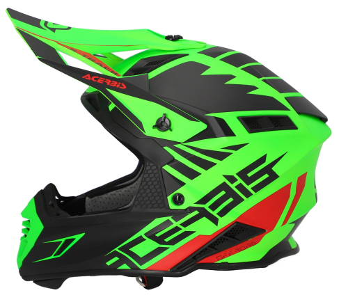 Шлем Acerbis X-TRACK 22-06 Fluo-Green/Black фото 5