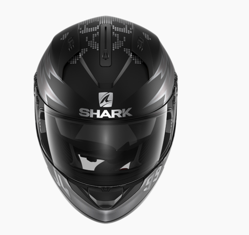 Шлем SHARK RIDILL 1.2 CATALAN BAD BOY MAT Black/Grey/Silver фото 2
