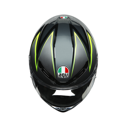 Шлем AGV K-6 MULTI Flash Grey/Black/Lime фото 6