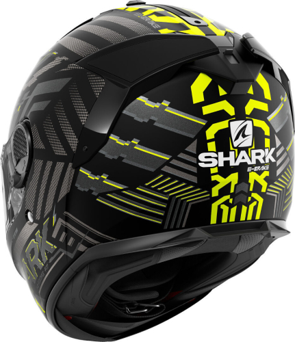 Шлем Shark SPARTAN GT E-BRAKE BCL. MICR. MAT Black/Grey/Yellow фото 2