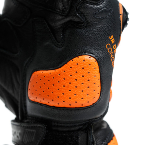 Перчатки кожаные Dainese IMPETO Black/Flame-Orange фото 8