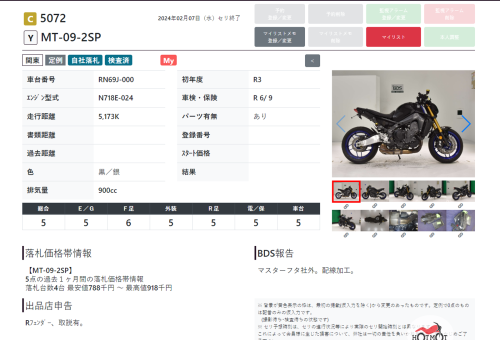 Мотоцикл YAMAHA MT-09 (FZ-09) 2021, Черный фото 15