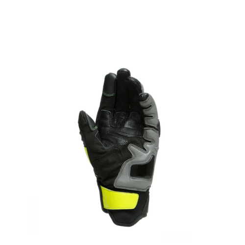 Перчатки кожаные Dainese CARBON 3 SHORT Black/Charcoal-Gray/Fluo-Yellow фото 4