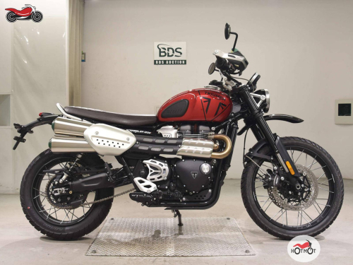 Мотоцикл Triumph Scrambler 2023, КРАСНЫЙ