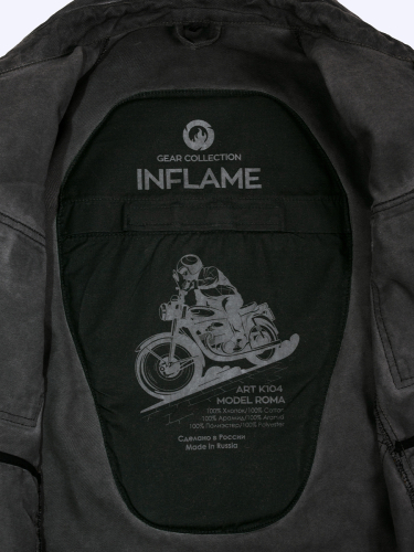 Рубашка мотоциклетная Inflame ROMA HORL Темно-серый фото 17