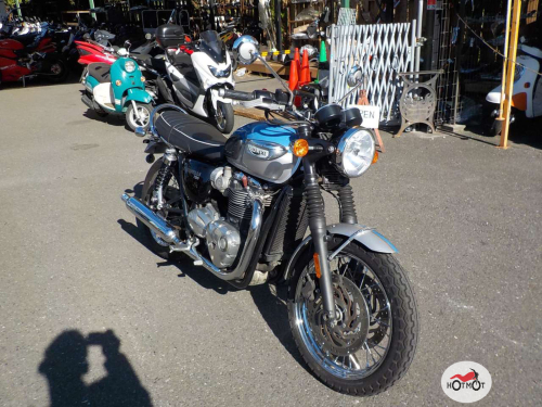 Мотоцикл TRIUMPH BONNEVILLE T120 2016, СИНИЙ фото 5