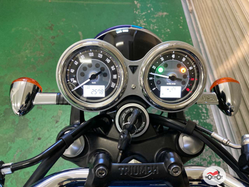 Мотоцикл TRIUMPH Bonneville T120 2021, СИНИЙ фото 5