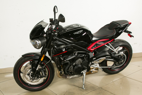 Мотоцикл TRIUMPH Street Triple 2019, черный фото 8