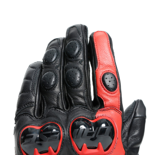 Перчатки кожаные Dainese IMPETO Black/Lava-Red фото 5