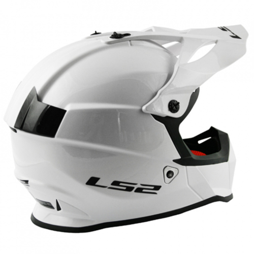 Шлем LS2 MX437 Fast Solid White фото 3