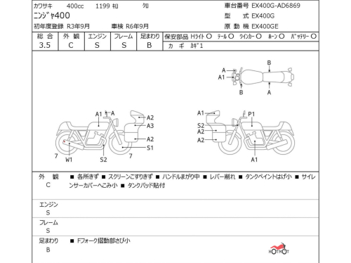 Мотоцикл KAWASAKI Ninja 400 2020, Черный фото 11