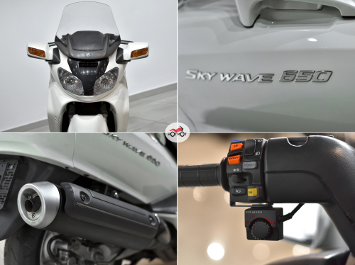 Скутер SUZUKI Burgman (SkyWave) 650 2005, белый фото 10
