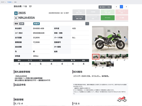 Мотоцикл KAWASAKI ER-4f (Ninja 400R) 2013, Зеленый фото 13