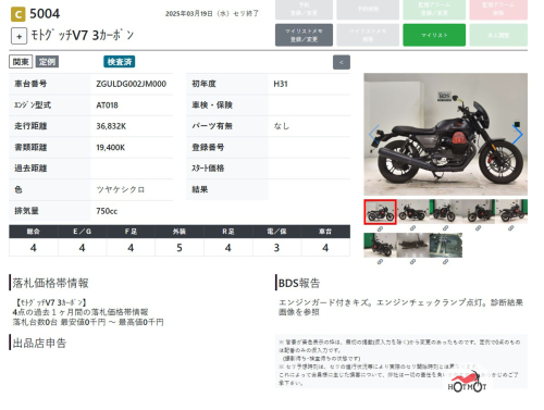 Мотоцикл MOTO GUZZI V 7 2018, черный фото 8