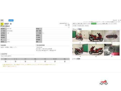 Скутер HONDA PCX 125 2020, Красный фото 11