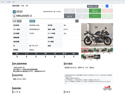 Мотоцикл KAWASAKI Ninja 400-2 2022, Черный фото 11
